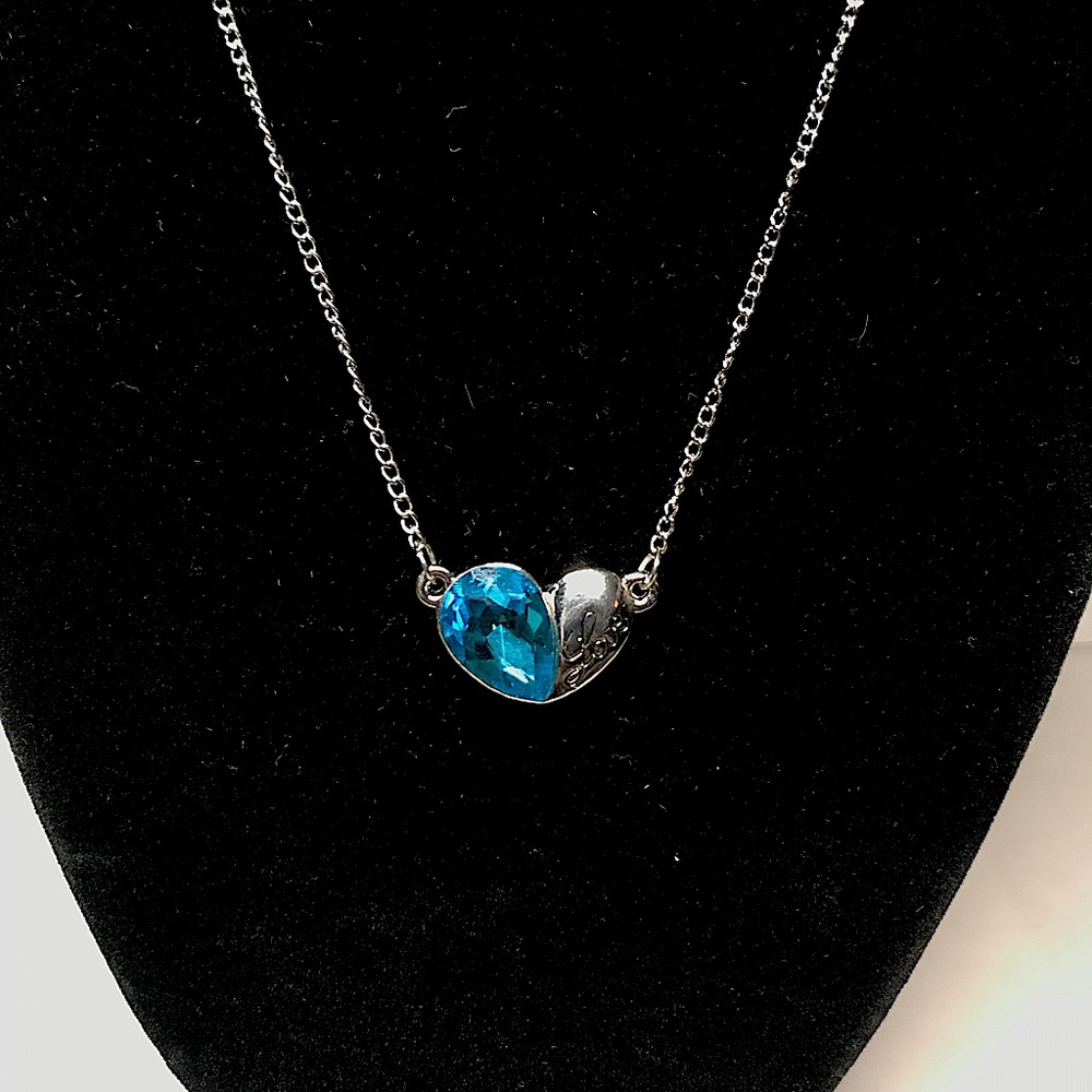 Blue Heart (Love) Necklace